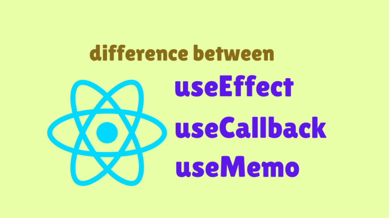 what is difference between useEffect , useMemo and useCallback hooks in React?​